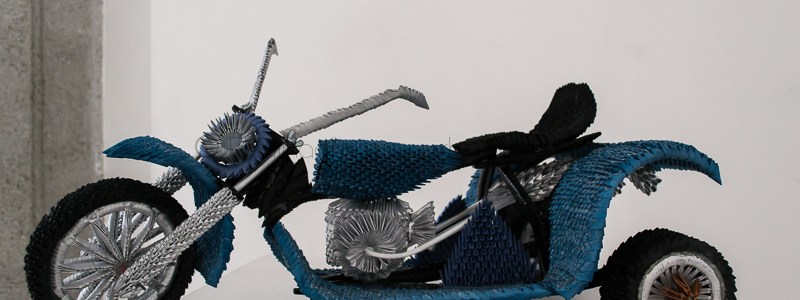 Motocicleta Pieza de Origami 3d Cleofas de la Peña