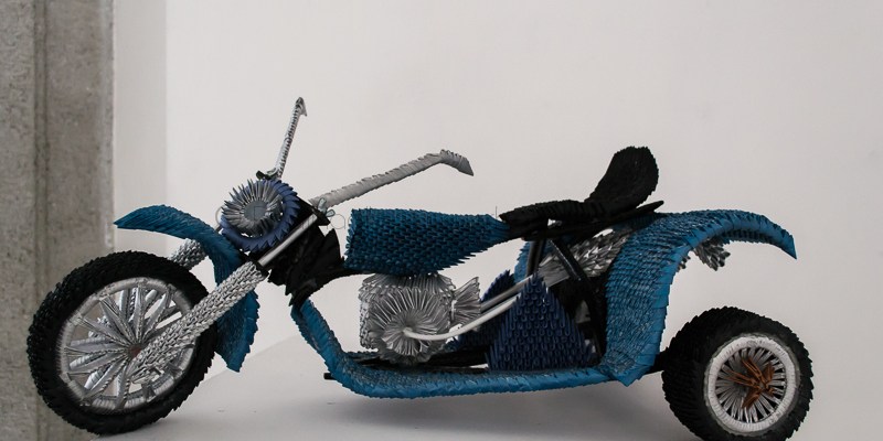 Motocicleta Pieza de Origami 3d Cleofas de la Peña